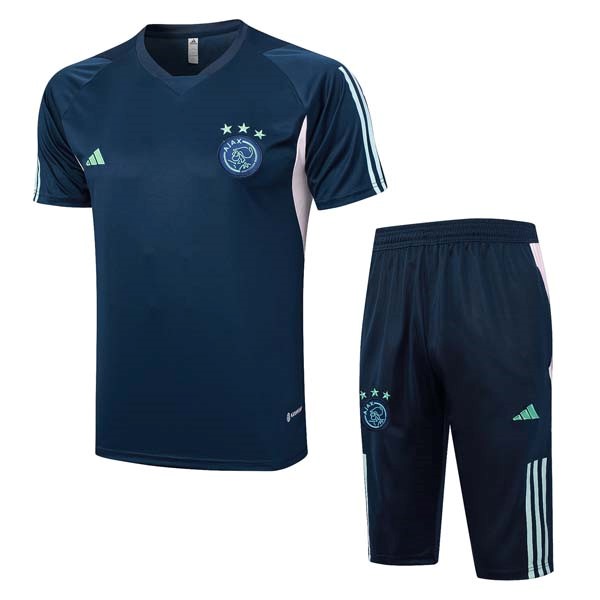 Trikot Entrainement Ajax Komplett Set 2023-24 Blau